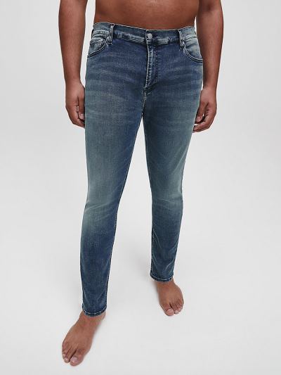 Calvin Klein Ruhák HU707025 | Calvin Klein Plus Size Férfi Farmernadrág Kék / Szürke